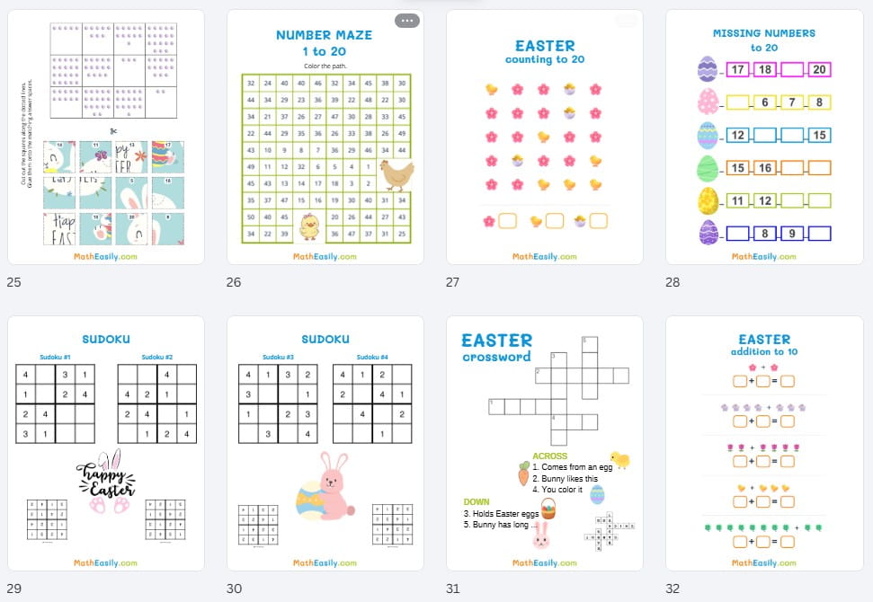 printable Easter Activity Books PDF