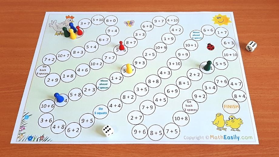 100+ Free Addition Games ONLINE + PRINTABLE