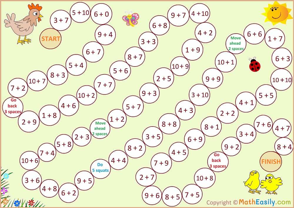 simple math addition games