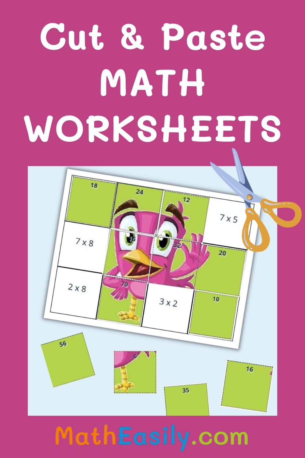Math Cut And Paste Worksheets Free printable Math Cut And Paste Worksheets PDF