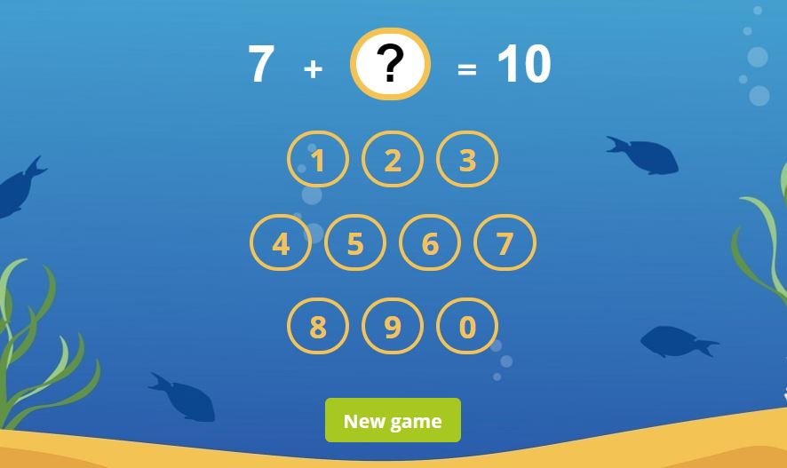 interactive number sense game for preschoolers