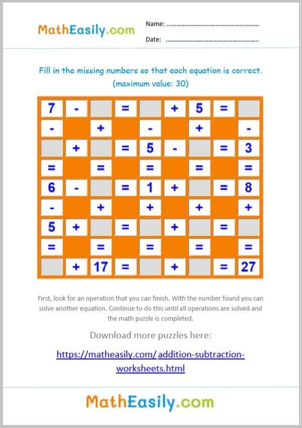 addition and subtraction within 30 worksheets. Printable addition up to 30 worksheets PDF