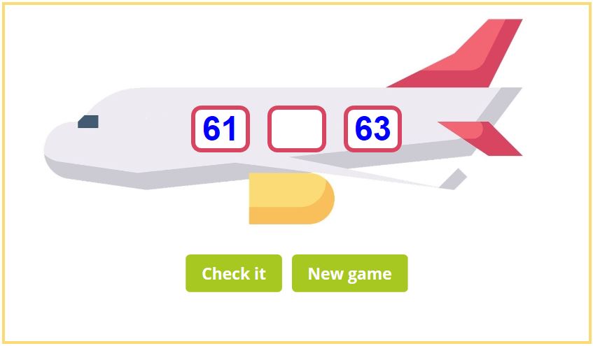 online math games for grade 2: Numbers before and after