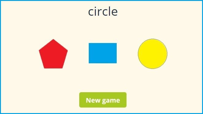free learning games for kindergarten: shapes recognition for preschool