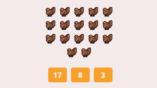 online number sense games for kindergarten.