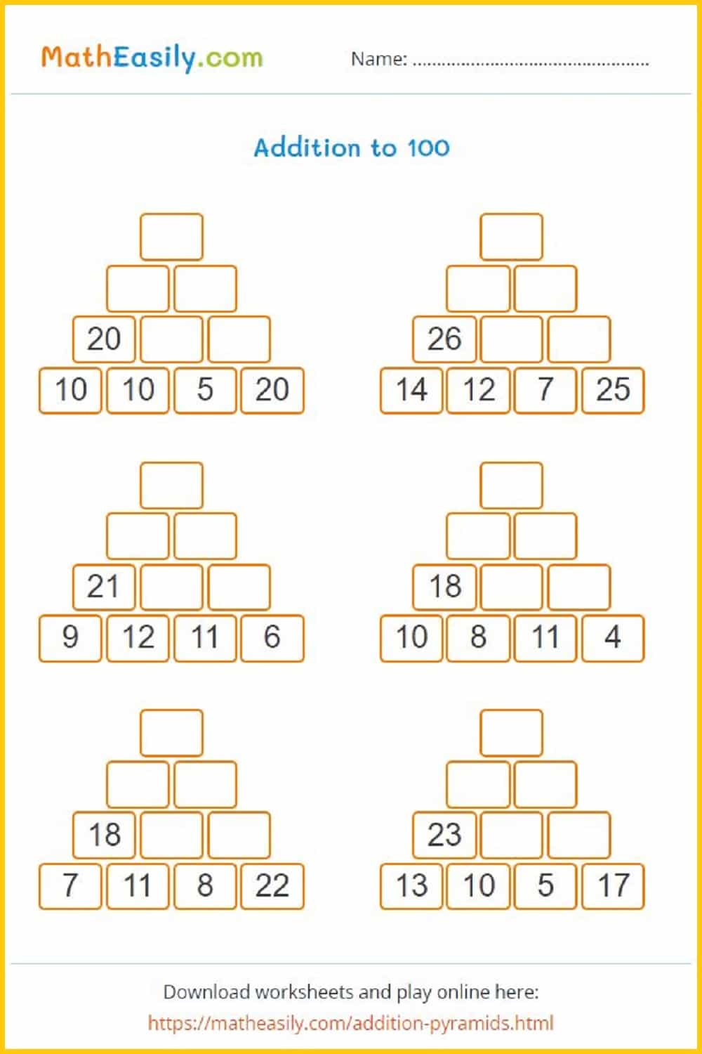 Printable 2nd Grade Math Worksheets PDF Free Download