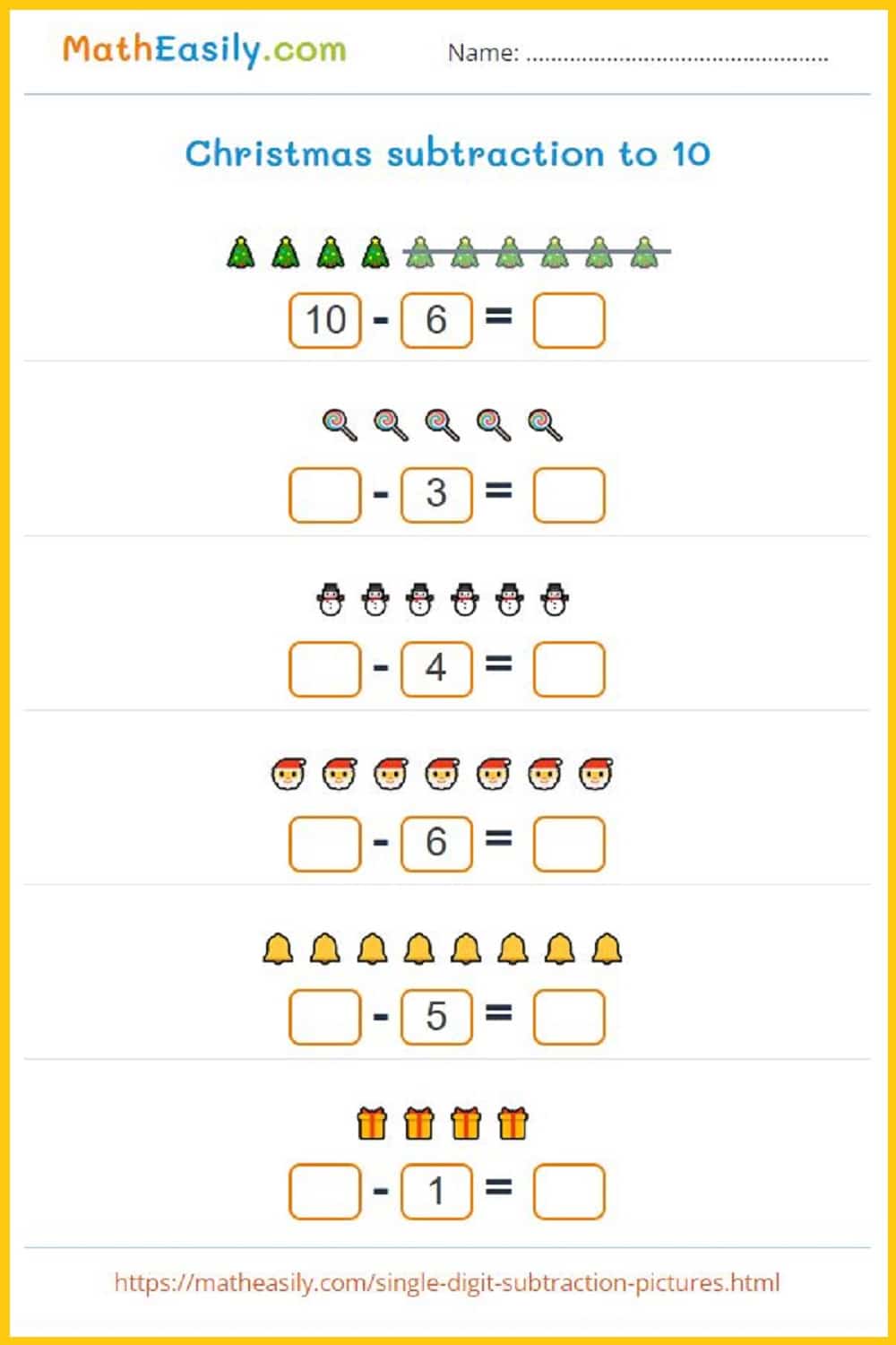 Christmas Math Games ONLINE PRINTABLE