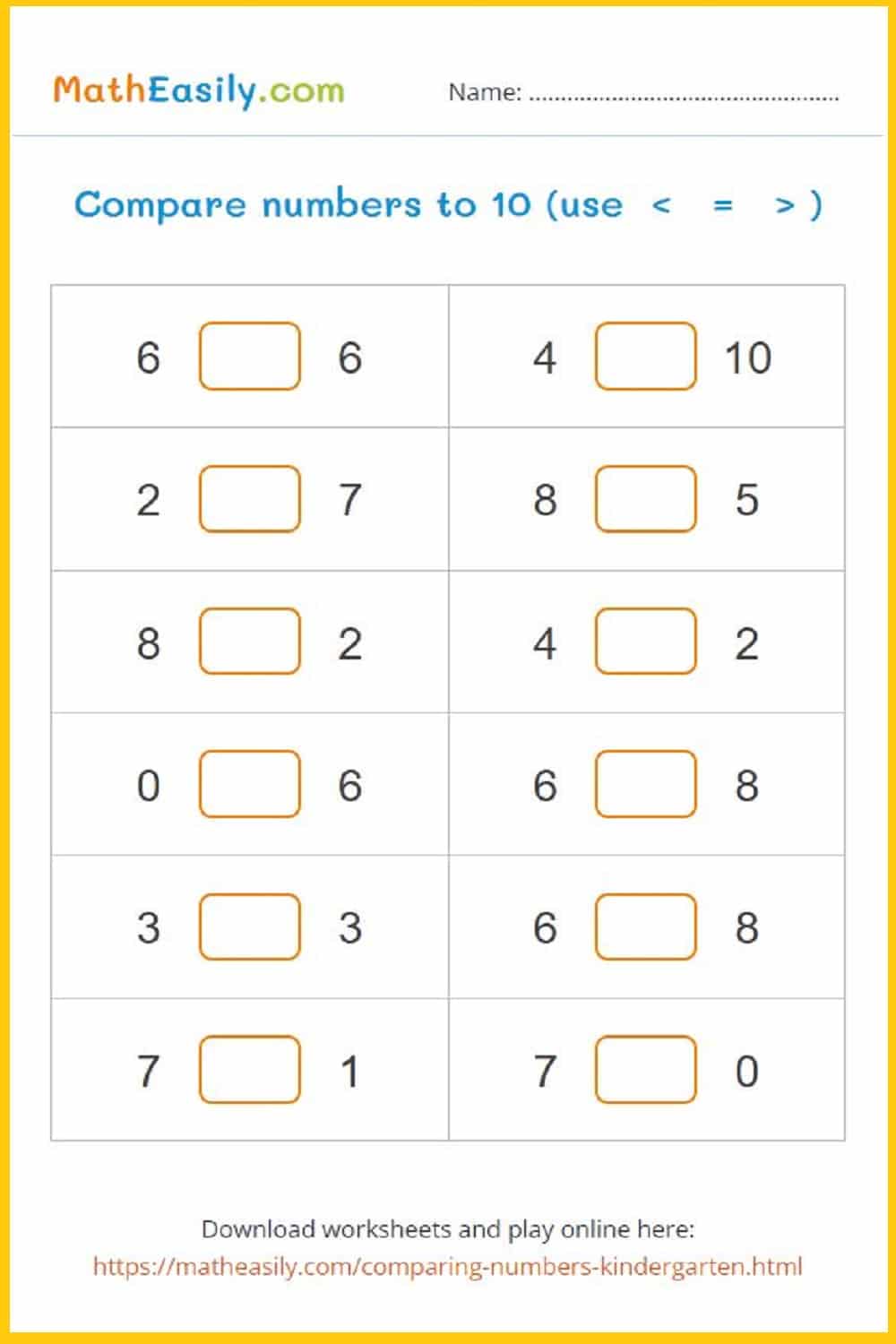 worksheet-comparing-numbers