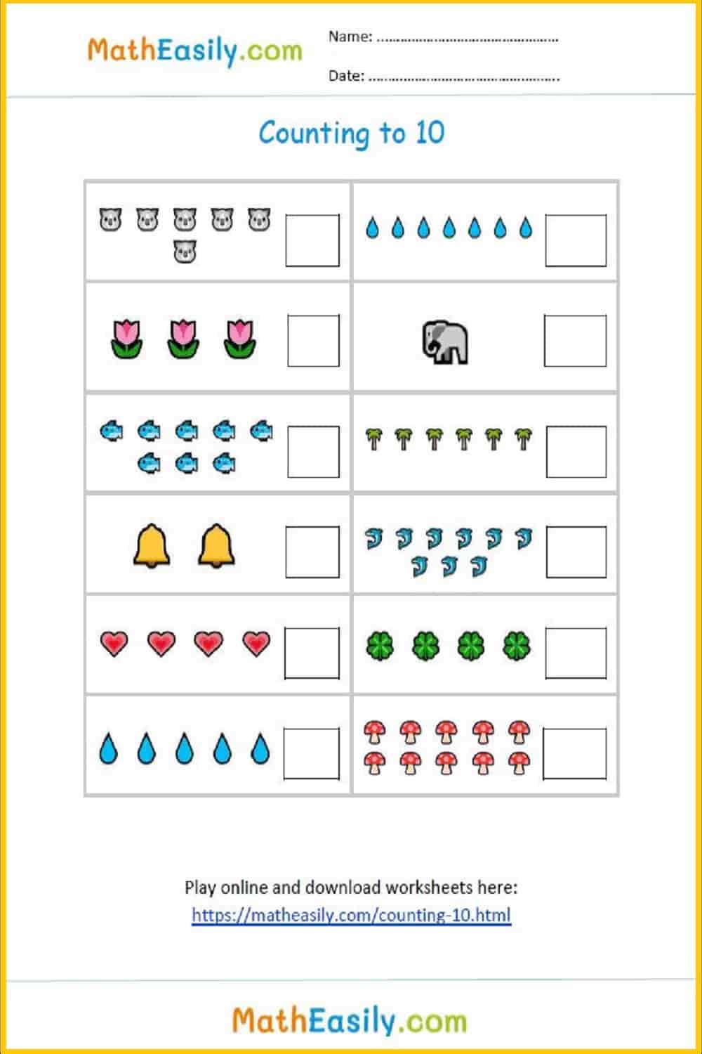 preschool number recognition games 1 10 online worksheets