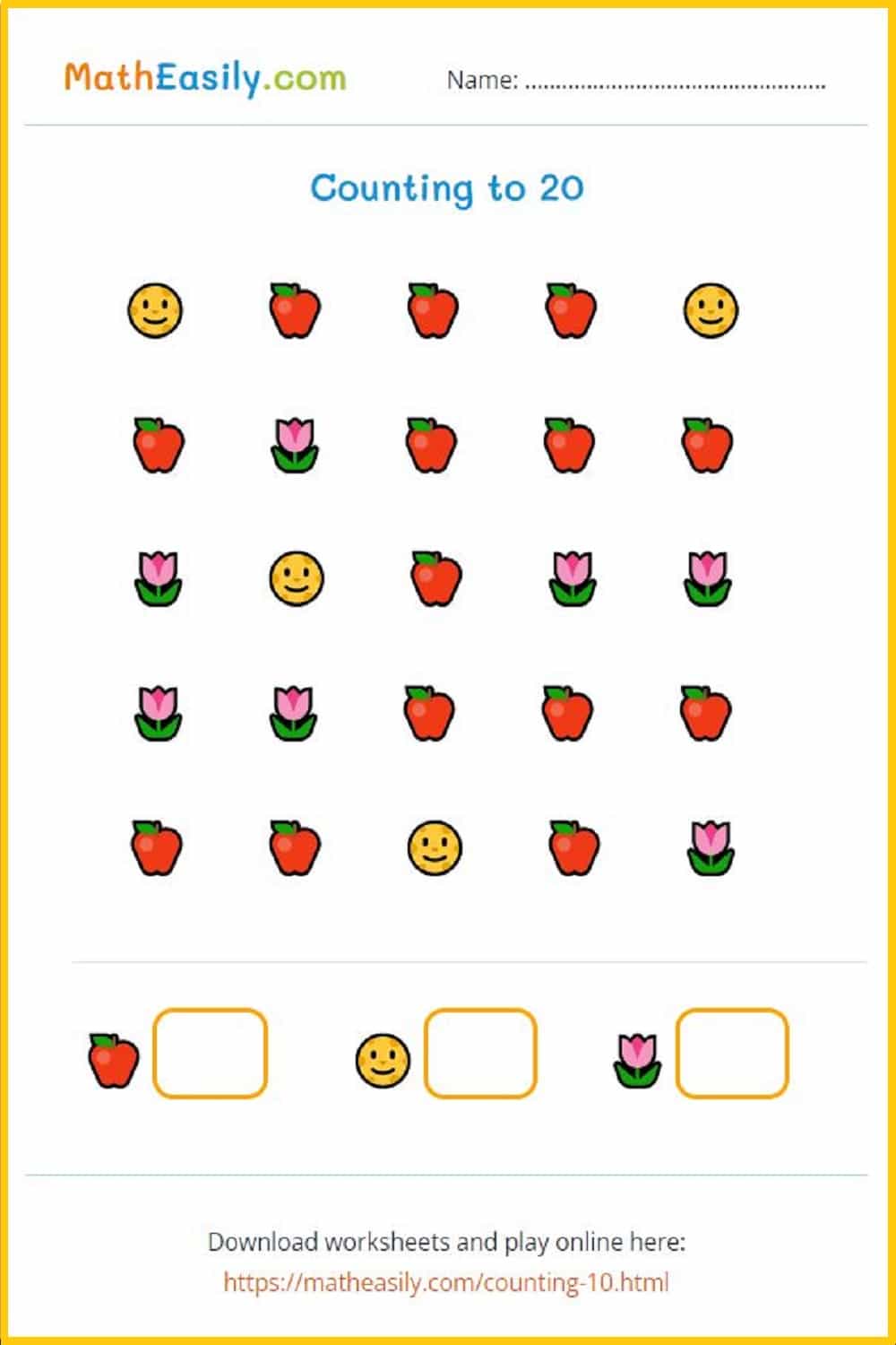 Free Printable Number Recognition Worksheets Pdf