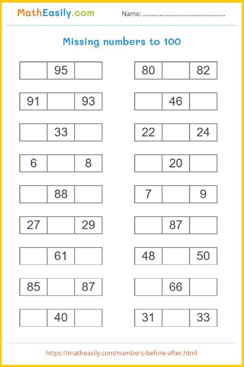 Free Before And After Numbers 0 Through 15 Part 2 Myteachingstation Com 